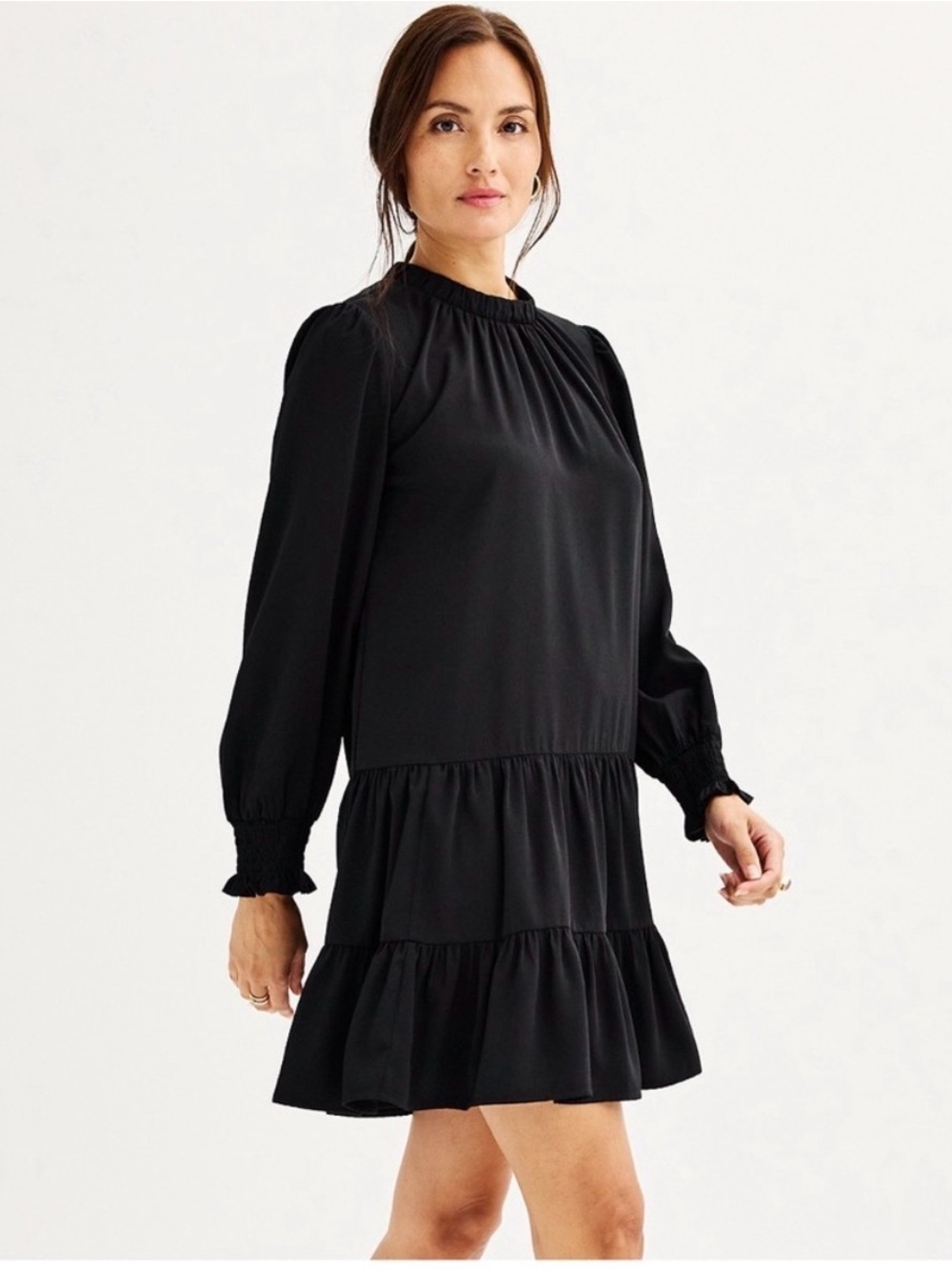 NWT Nine West black tiered dress-xl